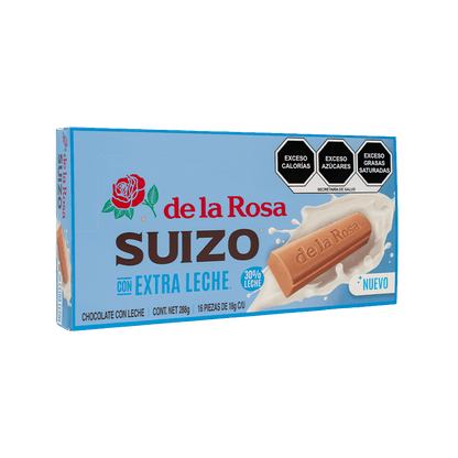 Chocolate Suizo de la Rosa con Extra Leche – 16 piezas