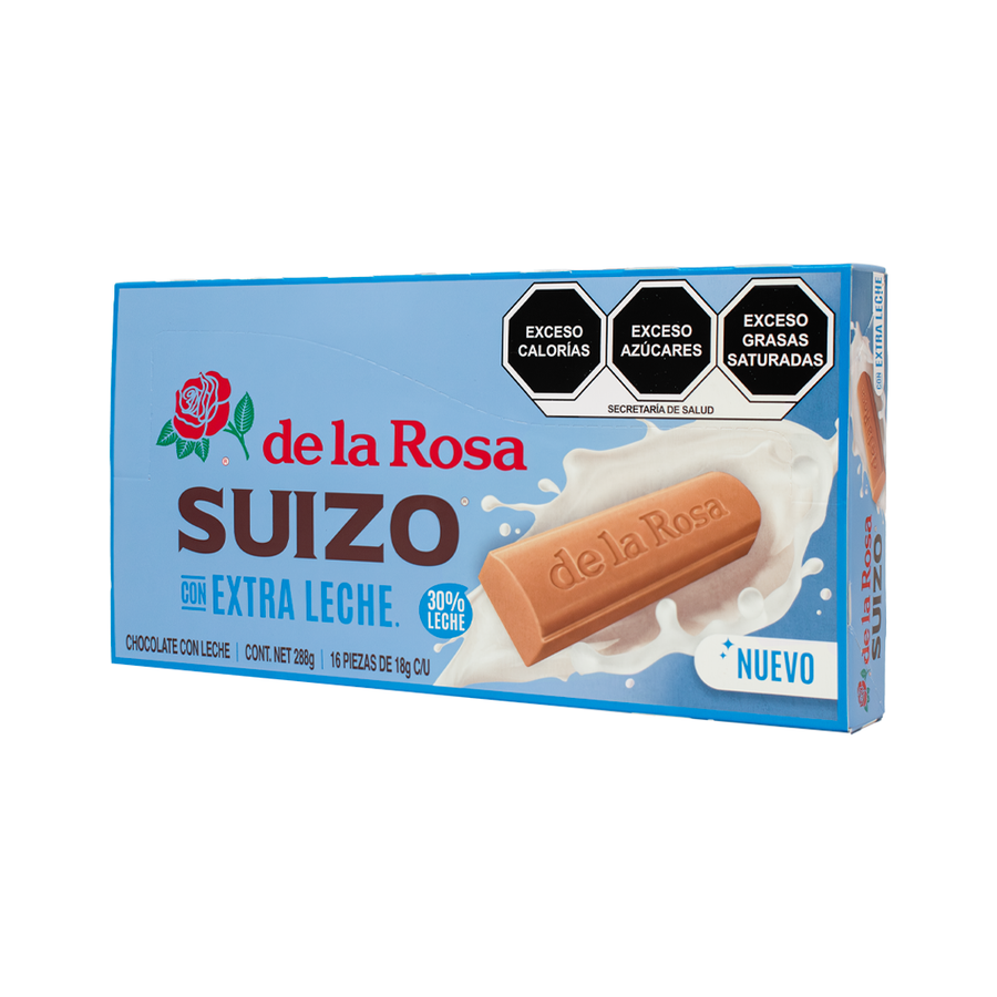 Chocolate Suizo de la Rosa con Extra Leche – 16 piezas