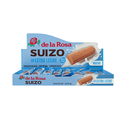 Chocolate Suizo de la Rosa con Extra Leche – 16 piezas