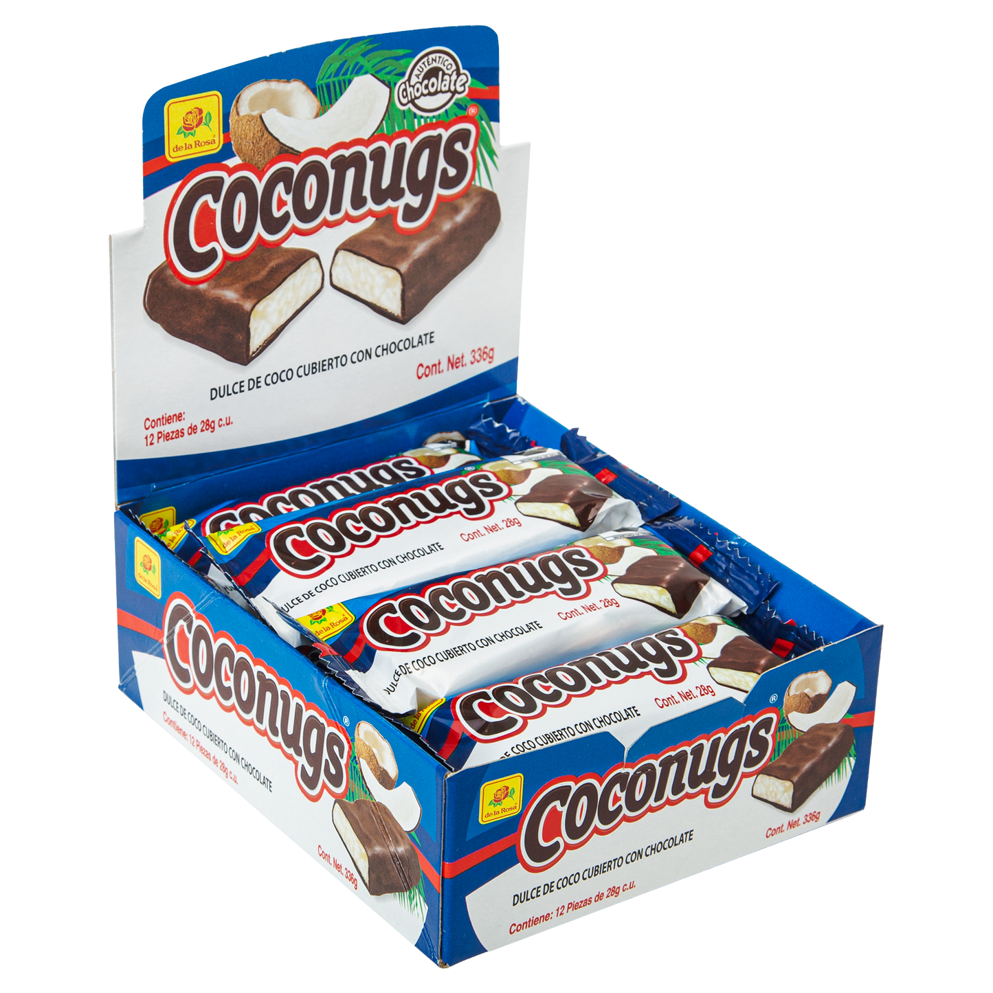Chocolate CocoNugs con Coco rallado 12 piezas 28 grs
