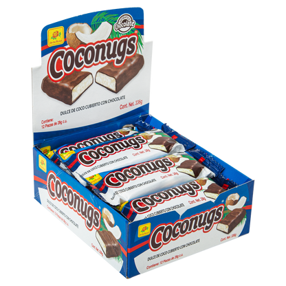 Chocolate CocoNugs con Coco rallado 12 piezas 28 grs