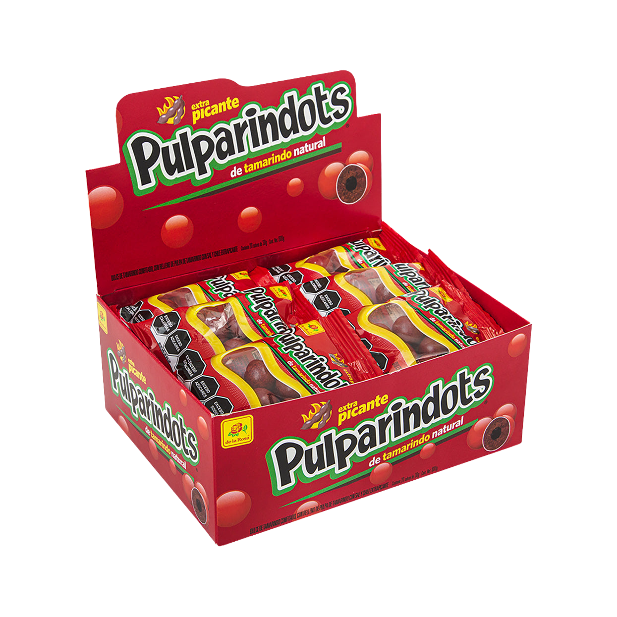 Pulparindots Extra Picante 20 piezas 30 grs