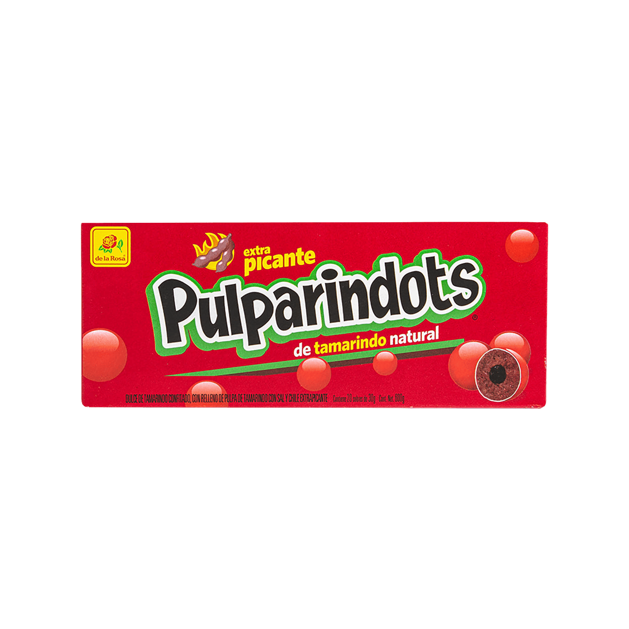 Pulparindots Extra Picante 20 piezas 30 grs