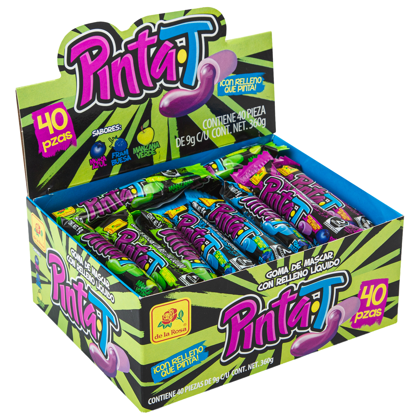Chicle Relleno Pinta-T 40 piezas 9 grs