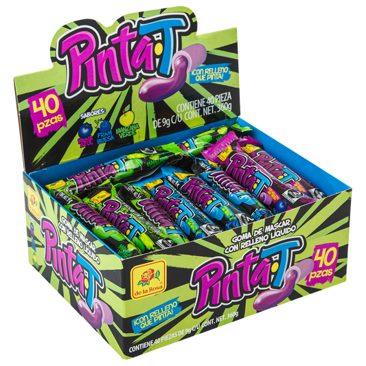 Chicle Relleno Pinta-T 40 piezas 9 grs