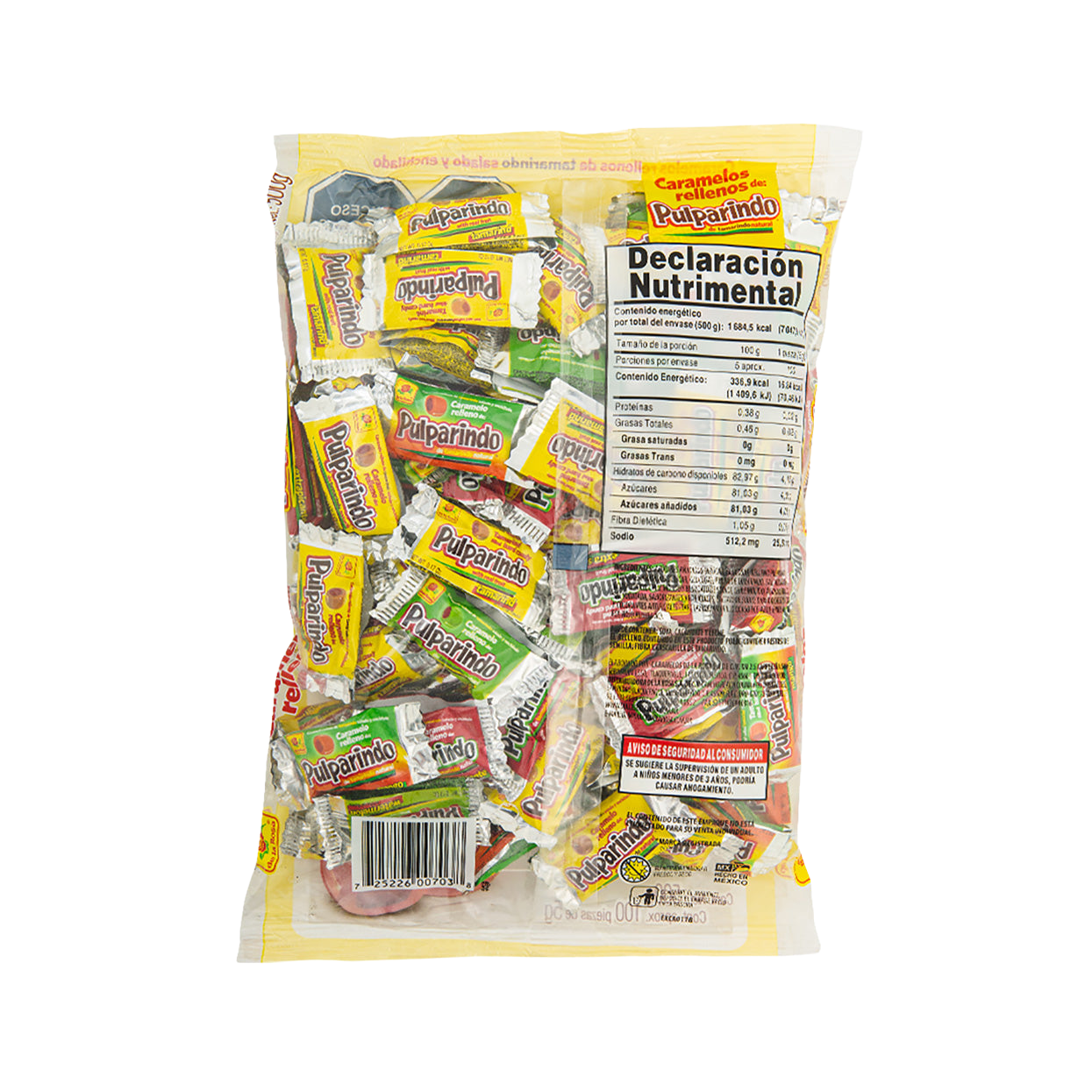 Caramelo Pulparindo 100 piezas 5 grs