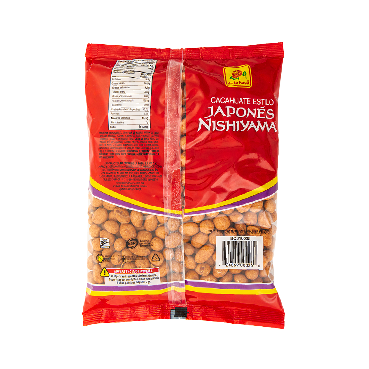 Cacahuate Japonés Nishiyama 800 grs