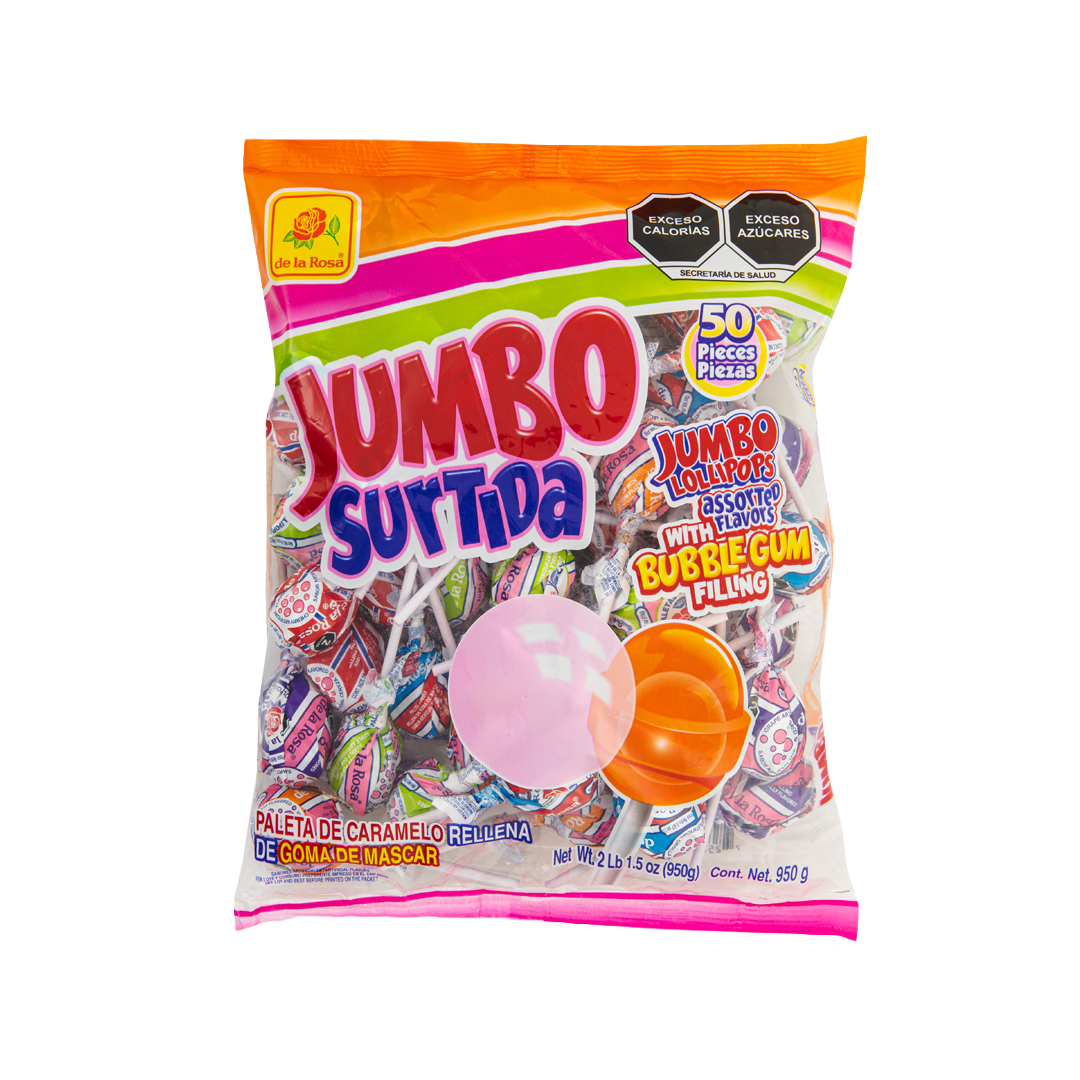 Paleta Jumbo Surtida 50 piezas 19 grs
