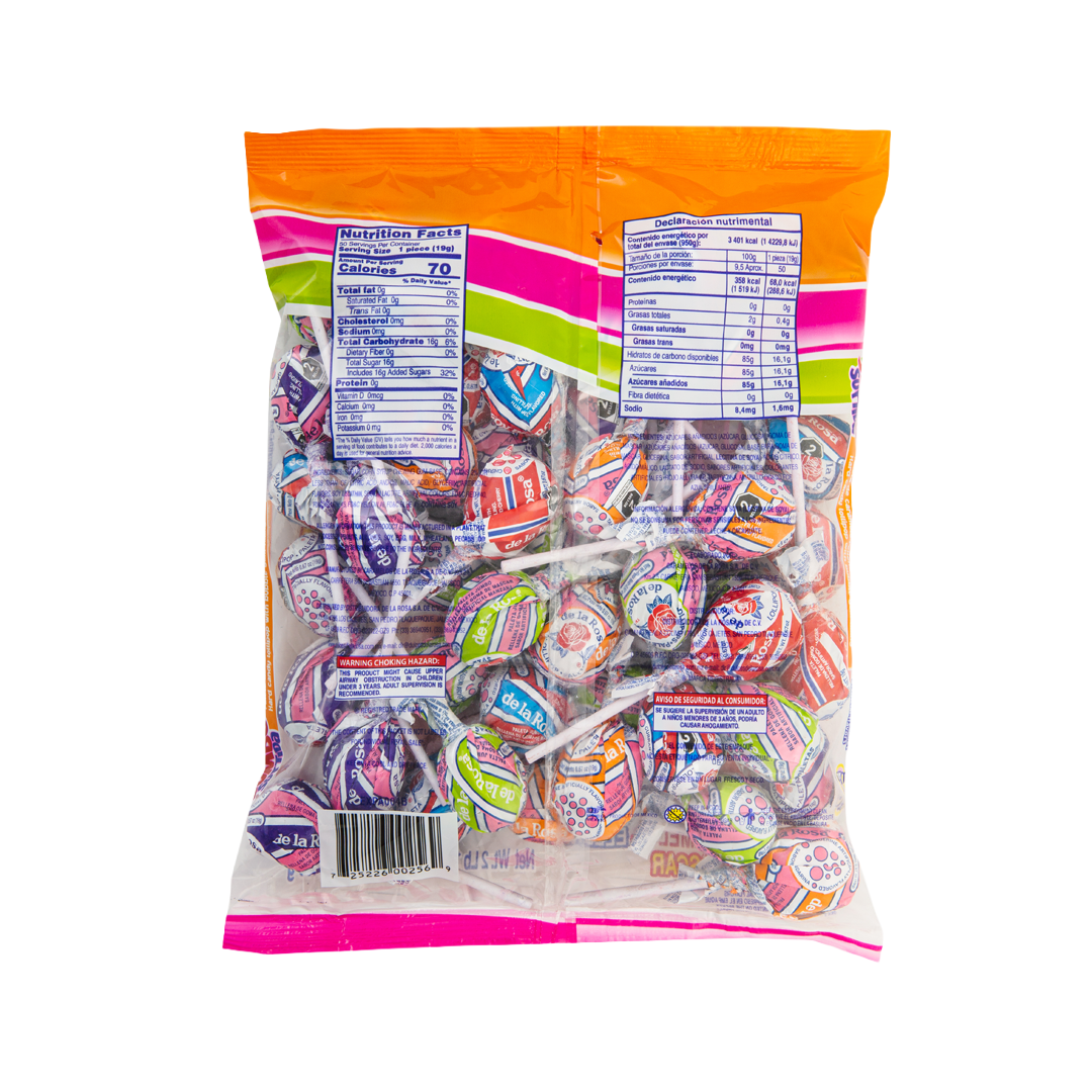 Paleta Jumbo Surtida 50 piezas 19 grs