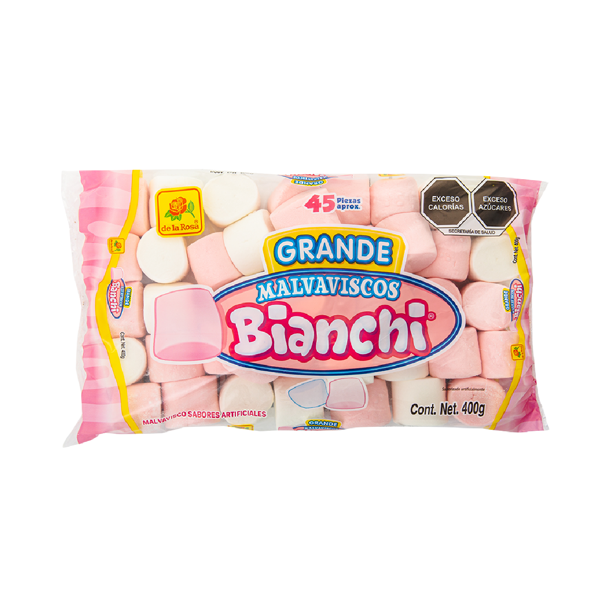 Bombón Bianchi Gigante Blanco y Rosa 400 grs