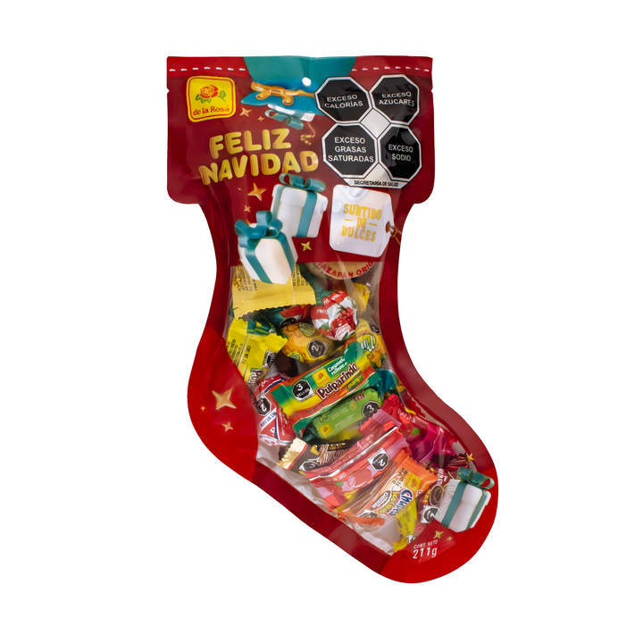 Bota de dulces Navideña Mediana 211 grs