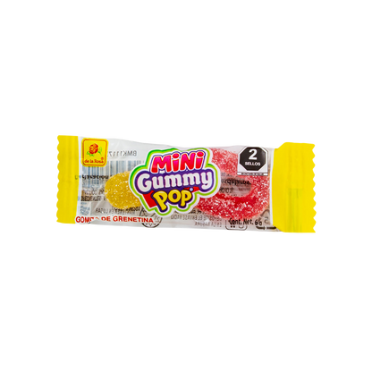 Gomitas Mini Gummy Pop Envoltura Individual 50 piezas 6 grs