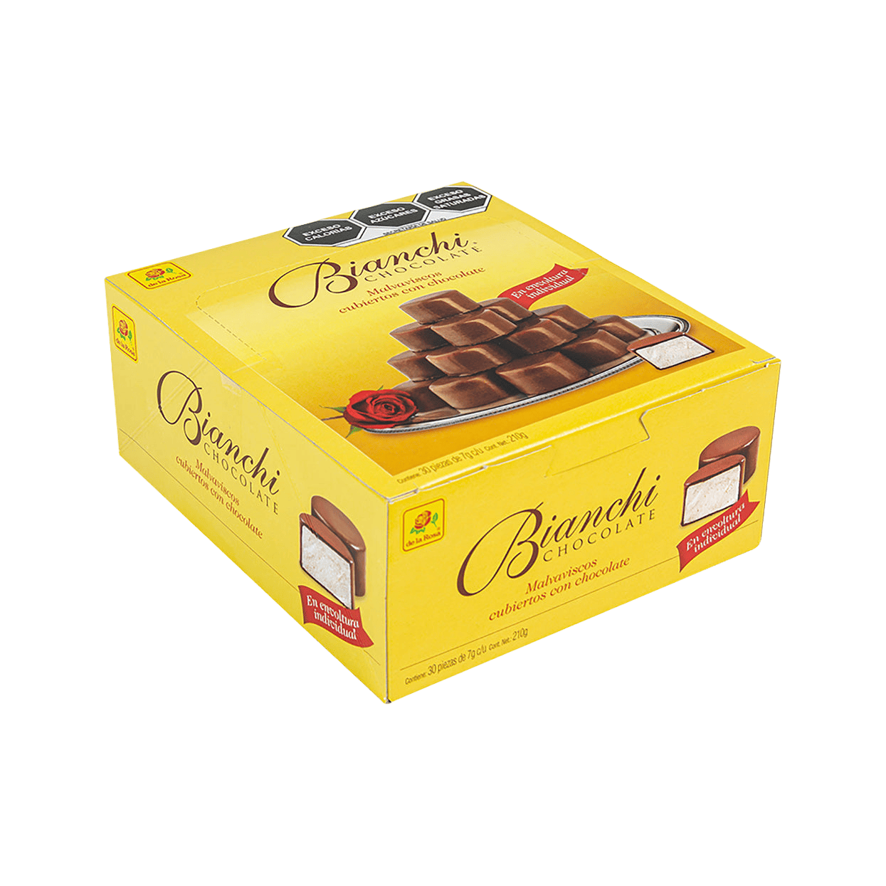 Bombón cubierto con chocolate en envoltura individual 30 piezas 7 grs