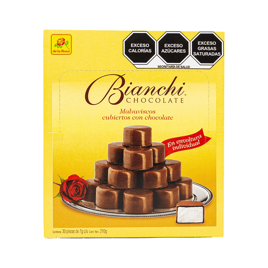 Bombón cubierto con chocolate en envoltura individual 30 piezas 7 grs