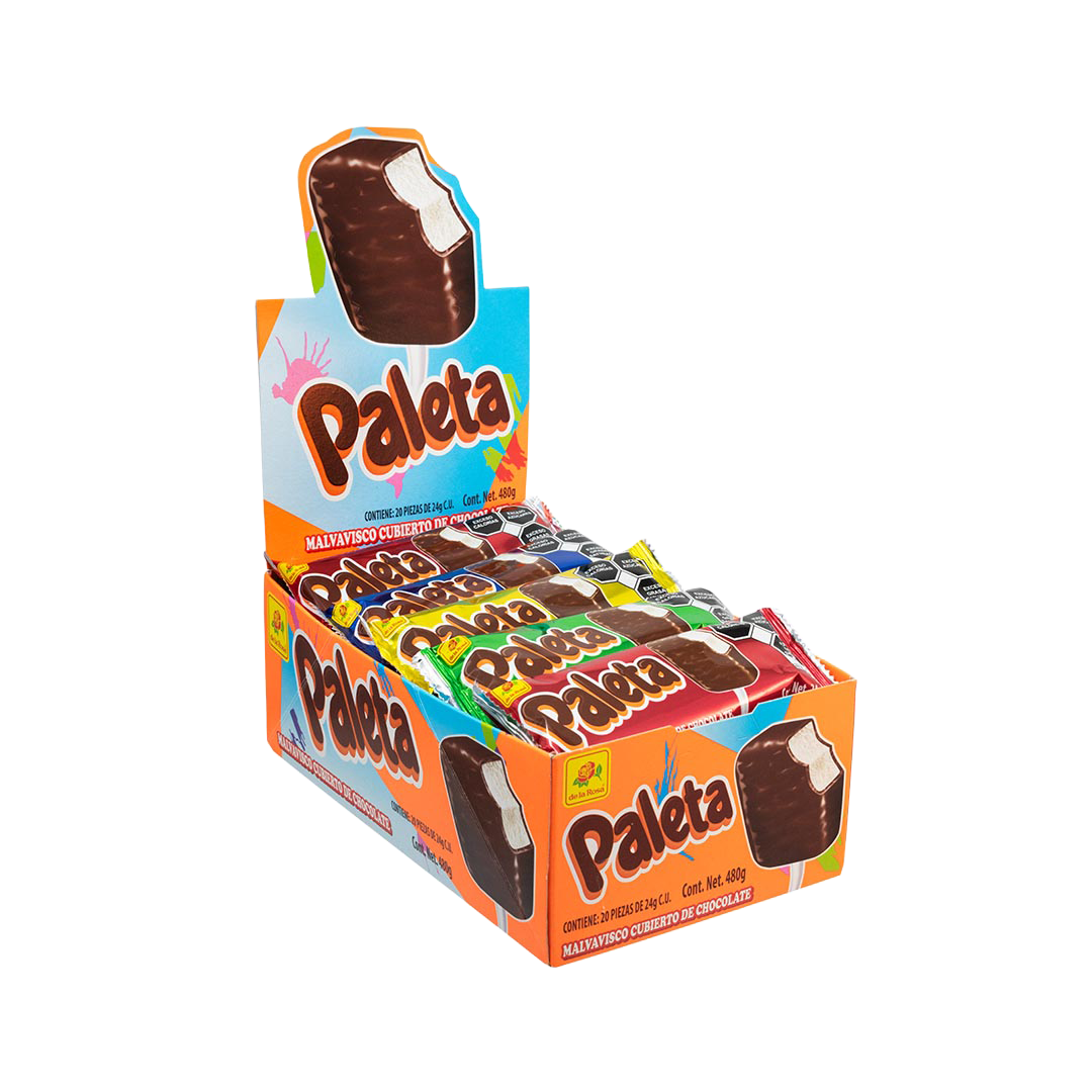 Paleta chocolate 20 piezas