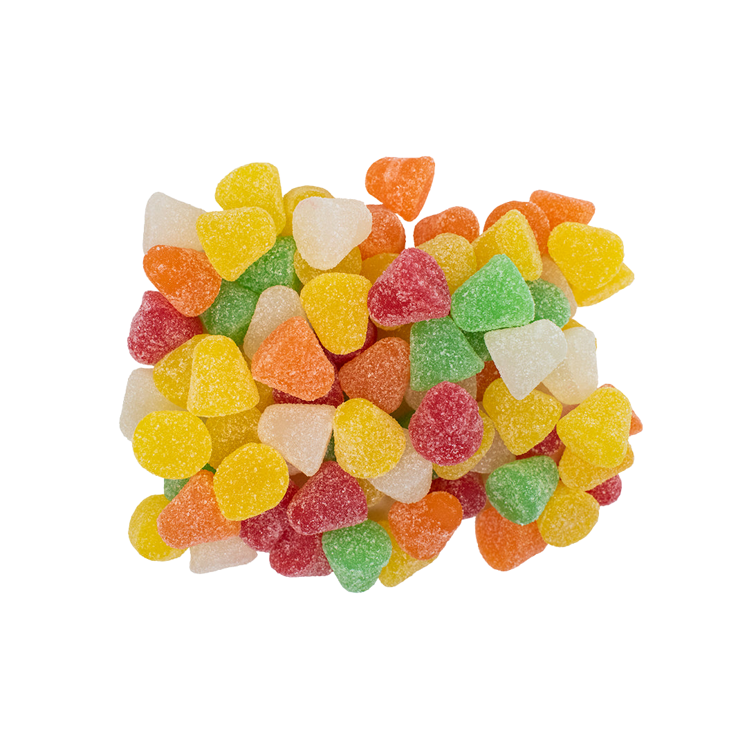 Gominas sabor cereza, fresa, naranja, piña y manzana 500 grs