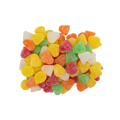 Gominas sabor cereza, fresa, naranja, piña y manzana 500 grs