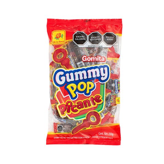 Gomitas Gummy Pop con Chile 25 piezas 14 grs