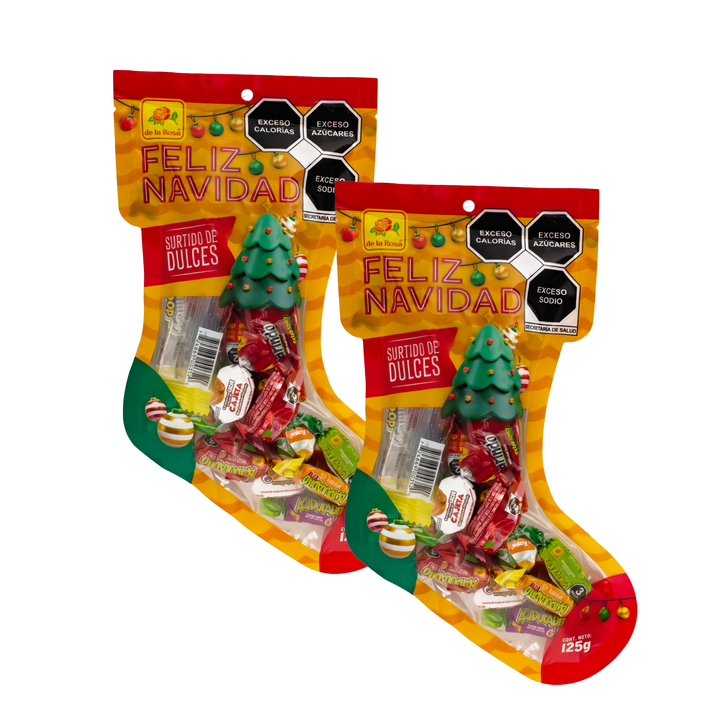 Bota de dulces Navideña Chica - 2 piezas