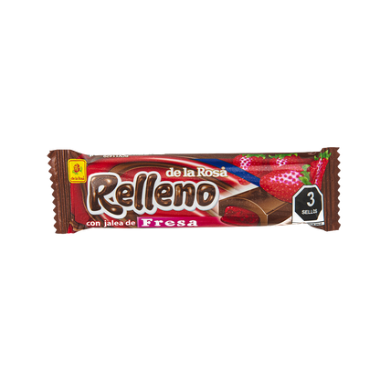 Chocolate con Relleno Fresa, Mazapán y Zarzamora 16 piezas 21 grs