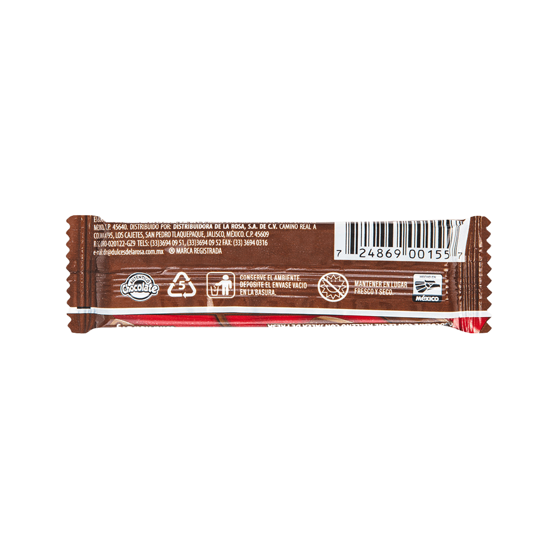 Chocolate con Relleno Fresa, Mazapán y Zarzamora 16 piezas 21 grs