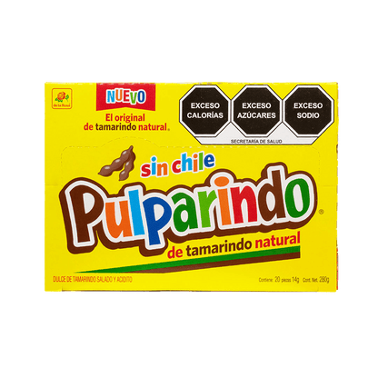 Pulparindo Sin Chile 20 piezas 14 grs