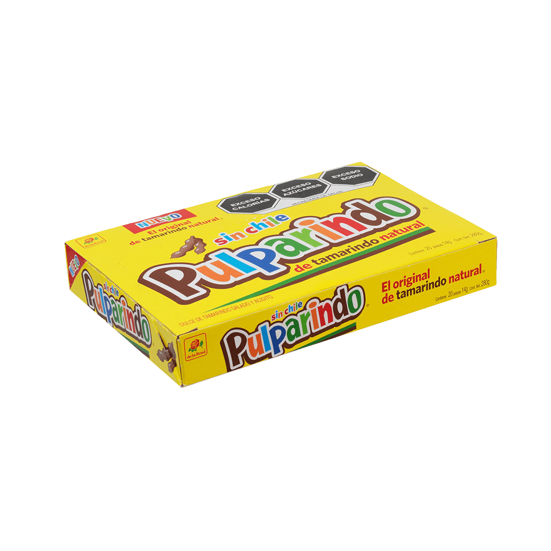 Pulparindo Sin Chile 20 piezas 14 grs