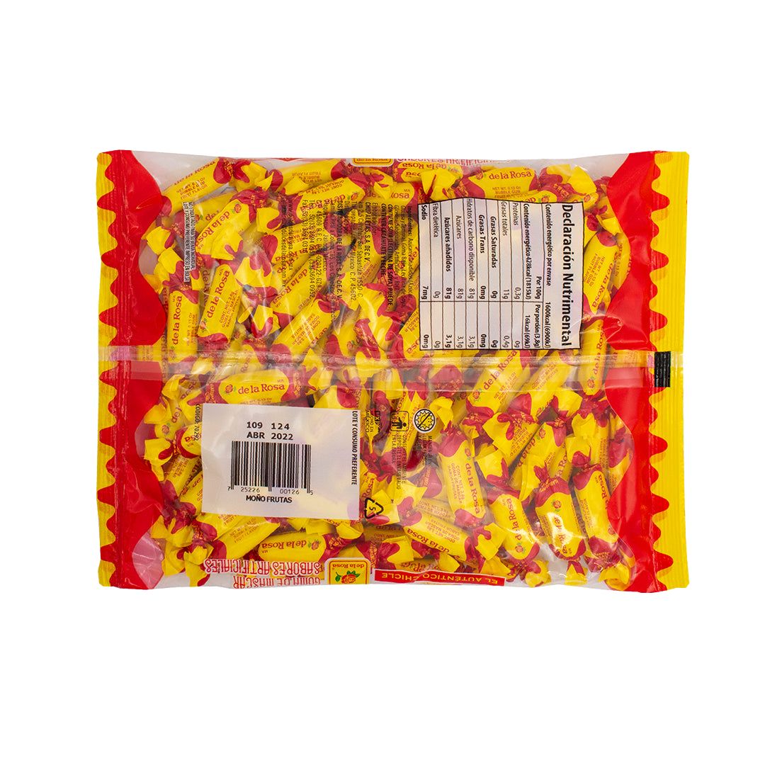 Chicle Moño sabor Frutas 100 piezas 3.8 grs