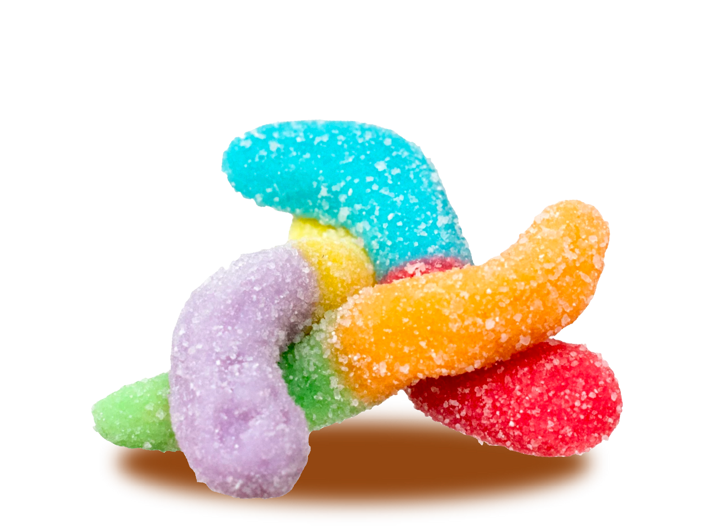 Gomitas GummyBery Lombrices Neón 200 grs