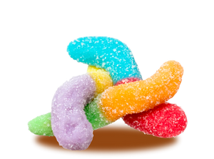Gomitas GummyBery Lombrices Neón 200 grs