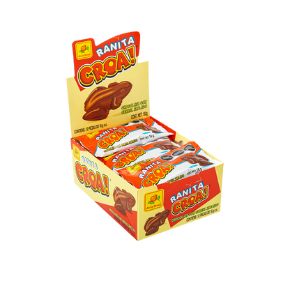 Chocolate Ranita Croa con Cereal Inflado 12 piezas 16 grs