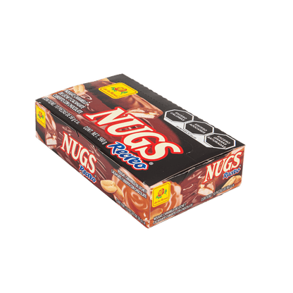 Chocolate Nugs Recreo Cajeta con Cacahuate 10 piezas 56 grs