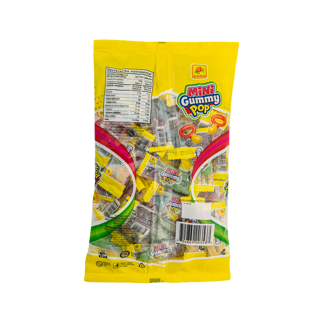 Gomitas Gummy Pop 25 piezas 14 grs