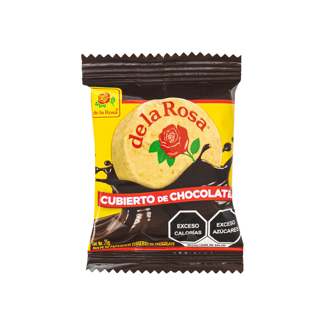Mazapán cubierto con chocolate 16 piezas 22 grs