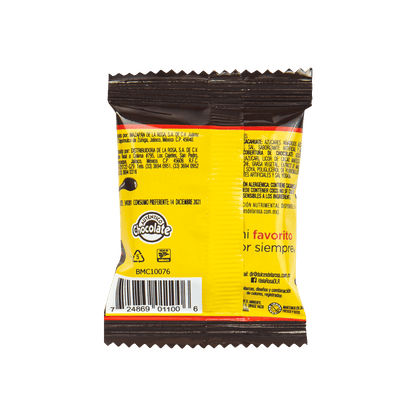 Mazapán cubierto con chocolate 16 piezas 22 grs