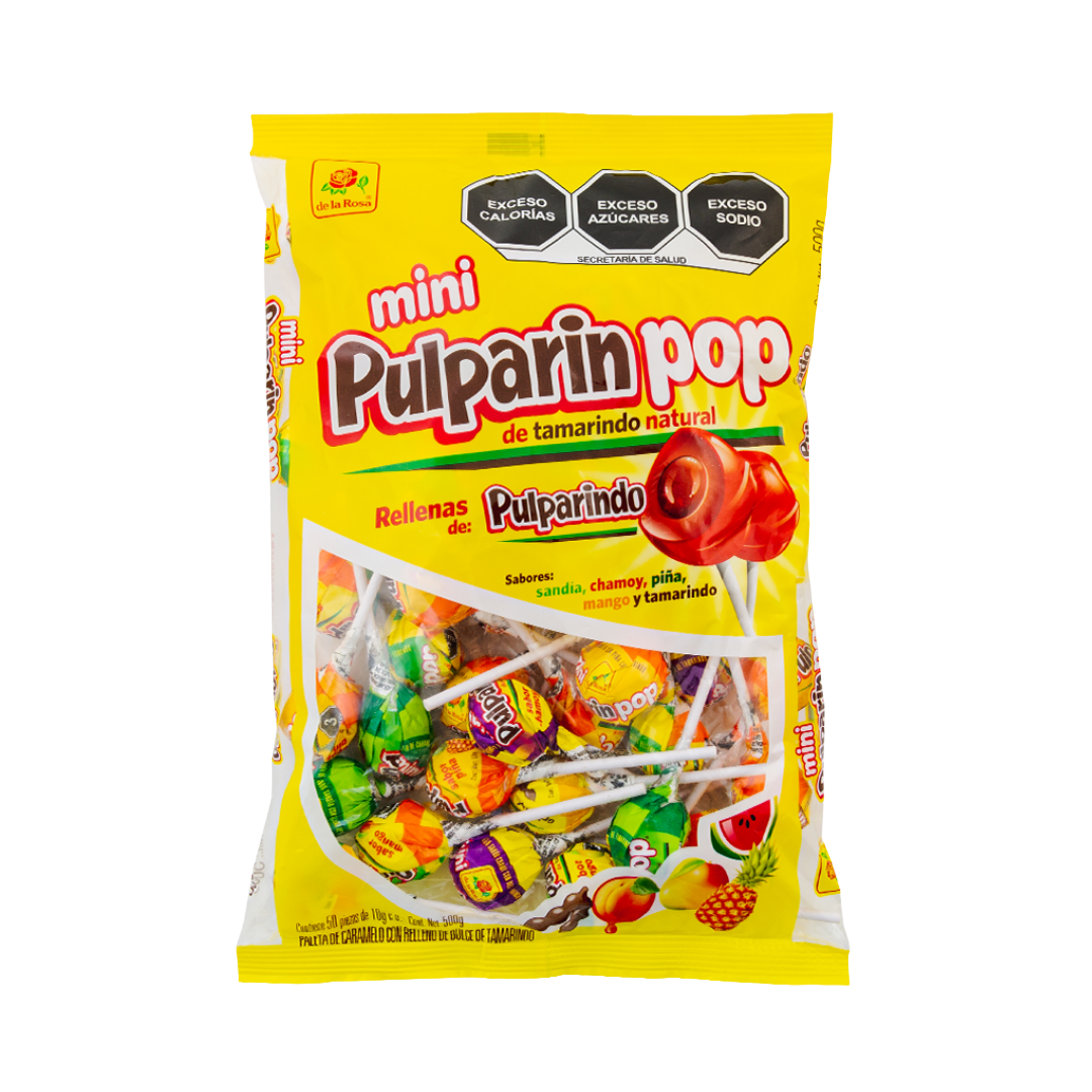 Paleta Mini Pulparinpop 50 piezas 10 grs