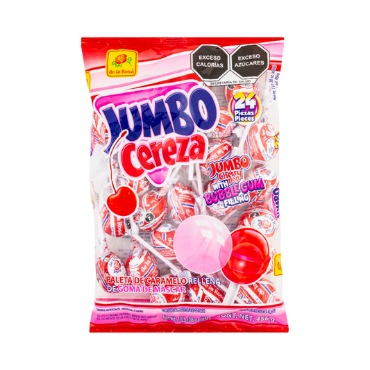 Paleta Jumbo Cereza 24 piezas 19 grs