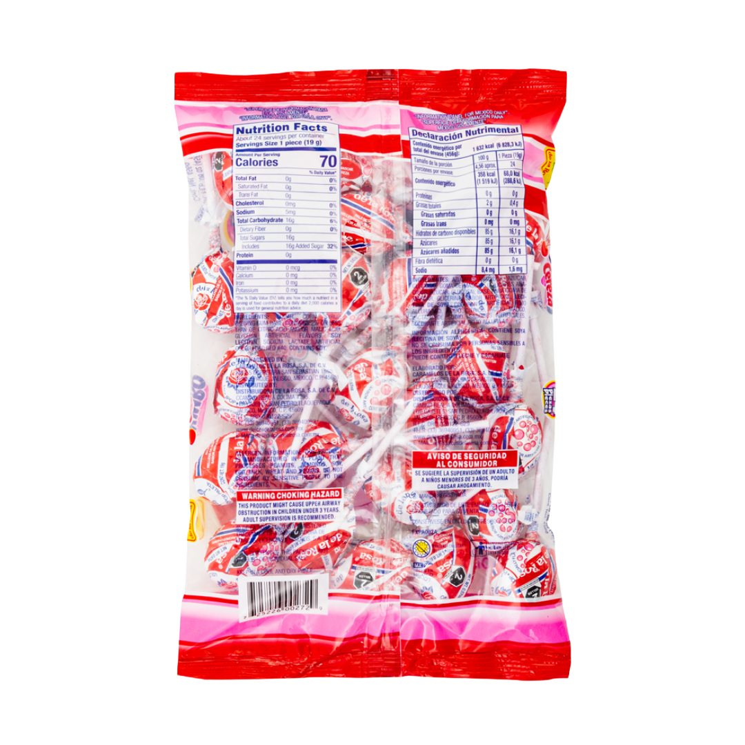 Paleta Jumbo Cereza 24 piezas 19 grs