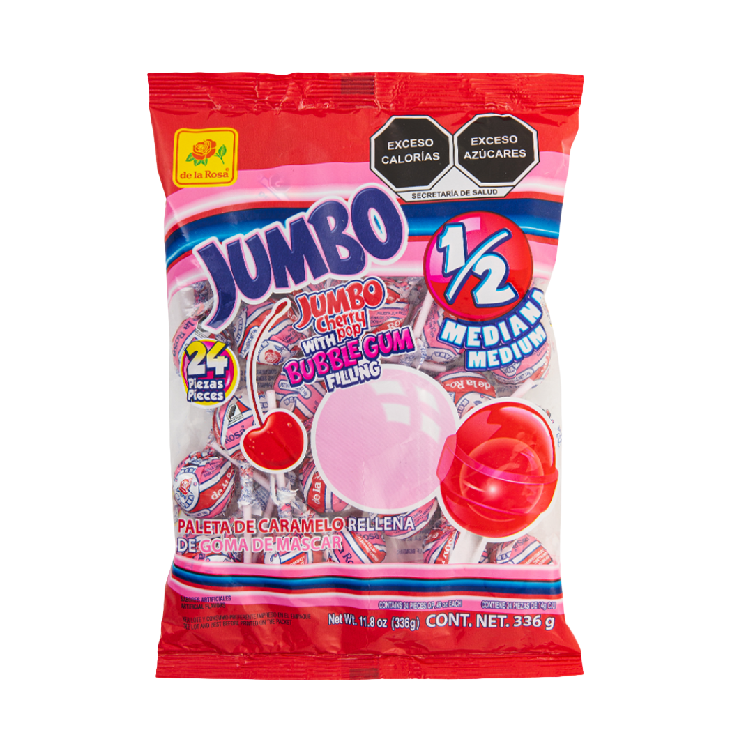 Paleta Jumbo Cereza Mediana 24 piezas 14 grs