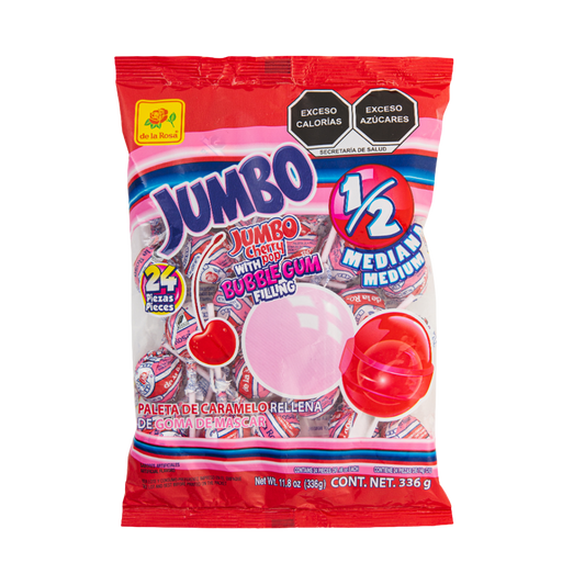 Paleta Jumbo Cereza Mediana 24 piezas 14 grs