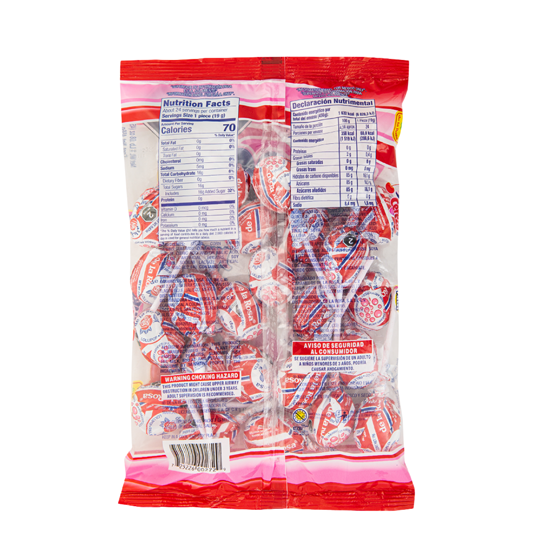 Paleta Jumbo Cereza Mediana 24 piezas 14 grs