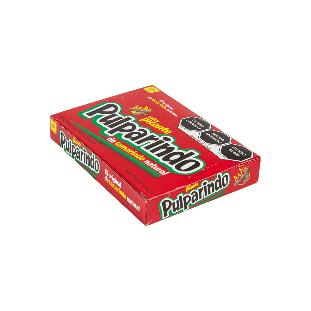 Pulparindo Extra Picante 20 piezas 14 grs