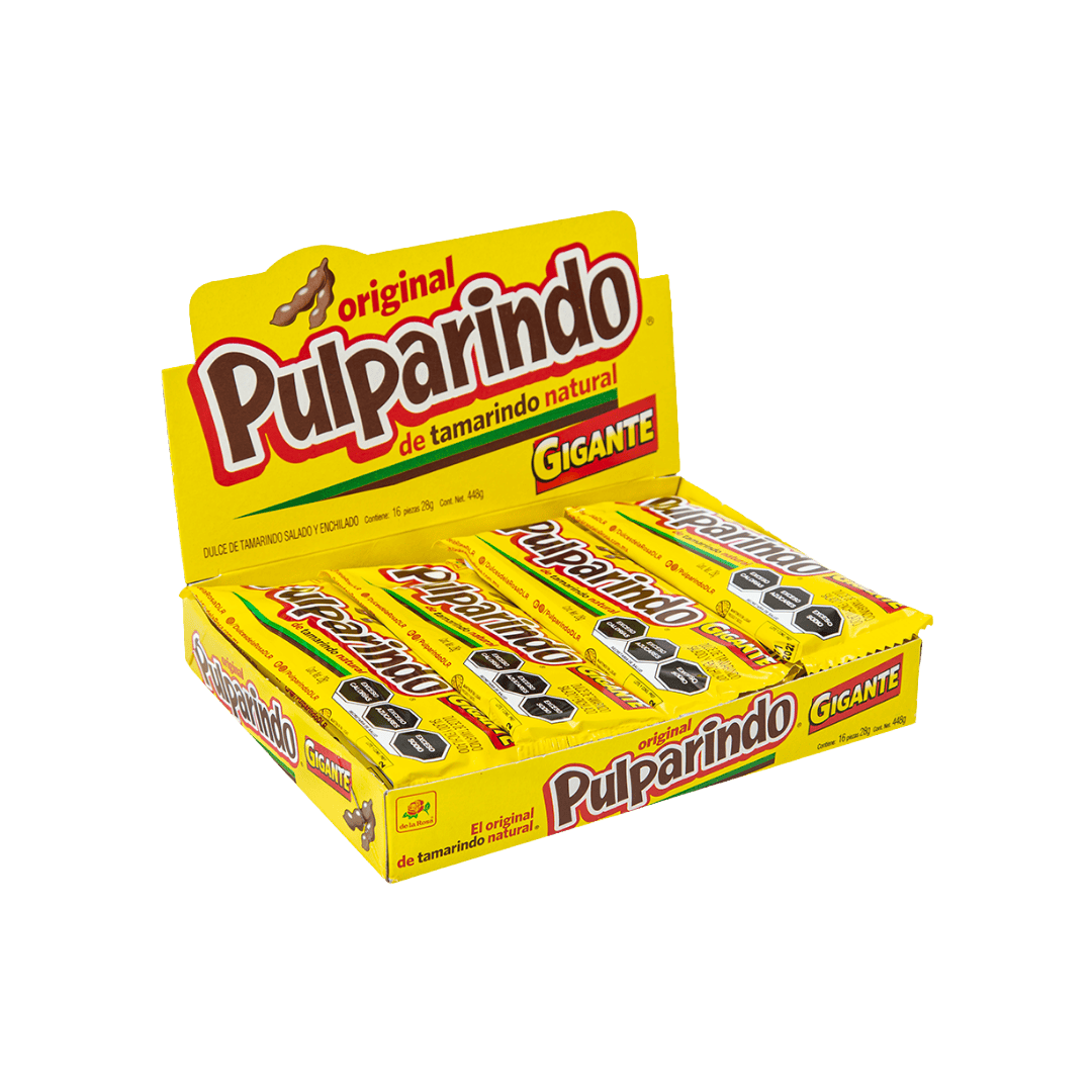 Pulparindo Original Gigante 16 piezas de 28 grs