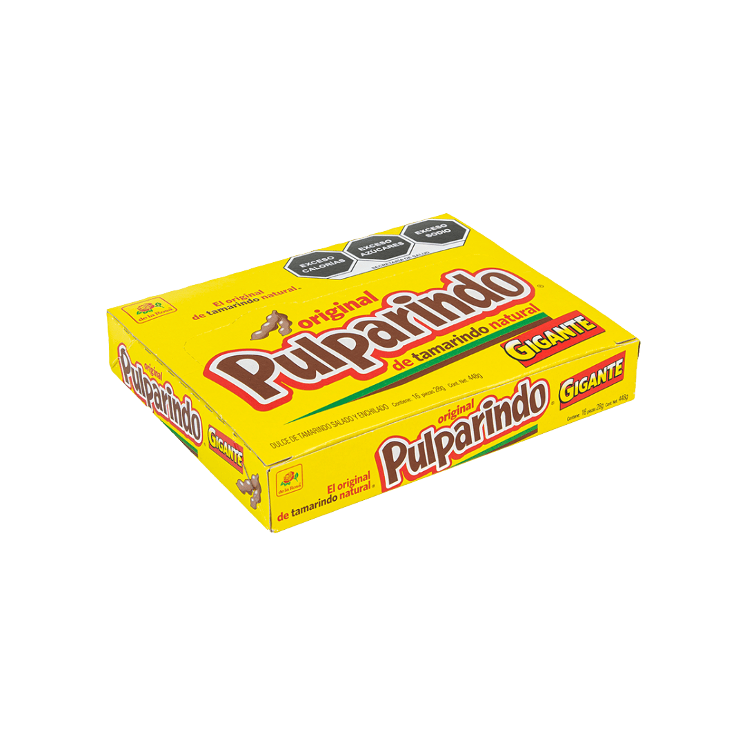 Pulparindo Original Gigante 16 piezas de 28 grs