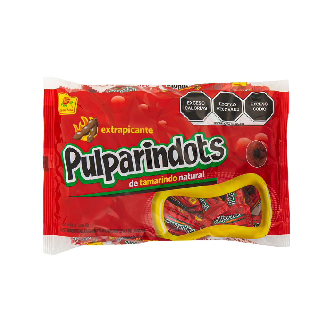 Pulparindots Extra Picante en bolsa 70 piezas 6 grs