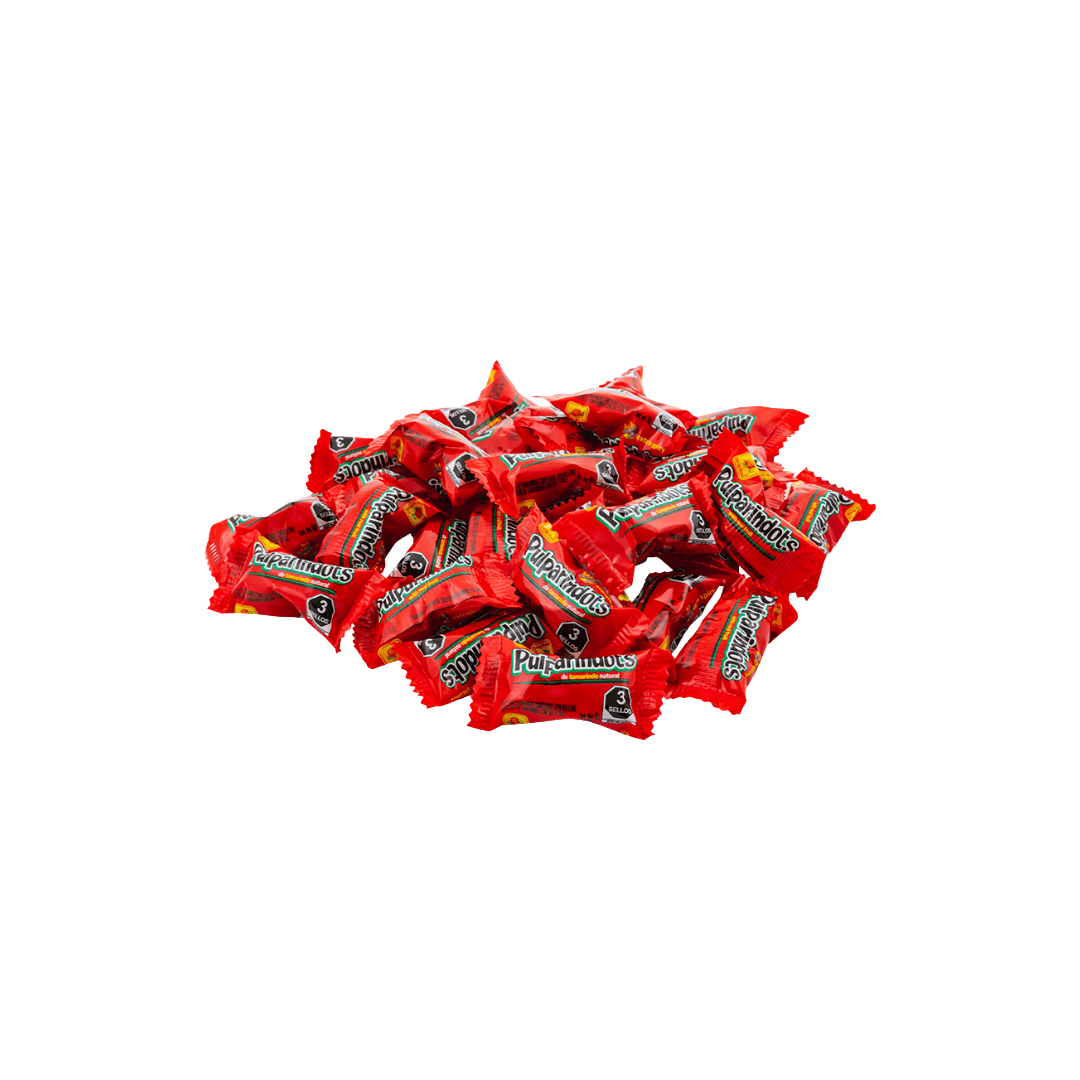Pulparindots Extra Picante en bolsa 70 piezas 6 grs