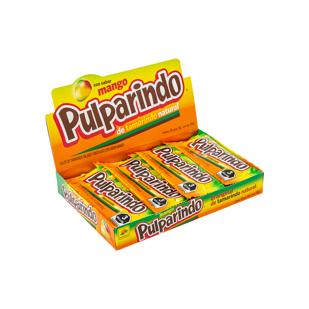 Pulparindo Mango 20 piezas 14 grs