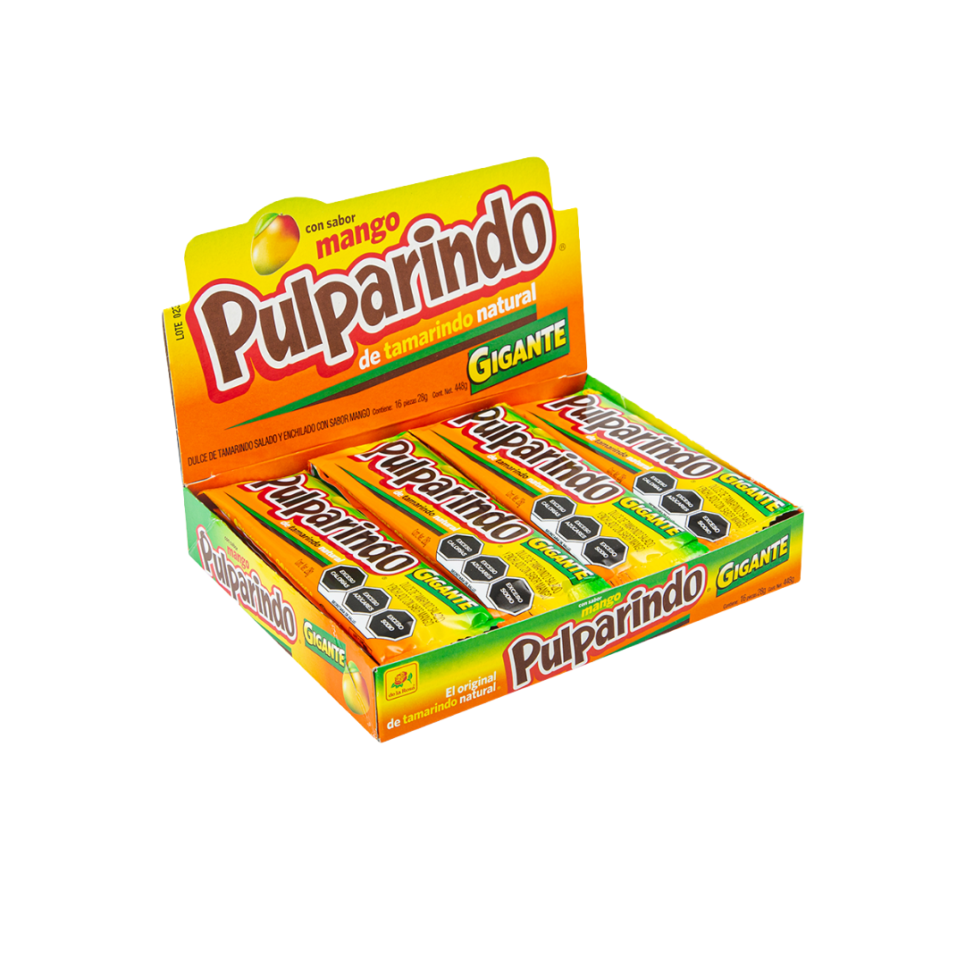 Pulparindo Mango Gigante 16 piezas 28 grs