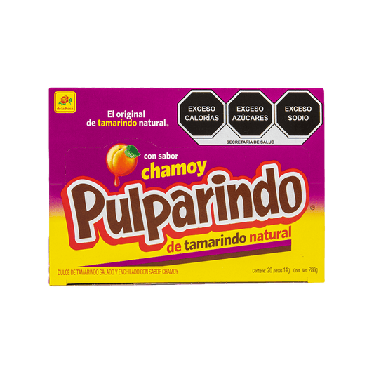 Pulparindo Chamoy 20 piezas 14 grs