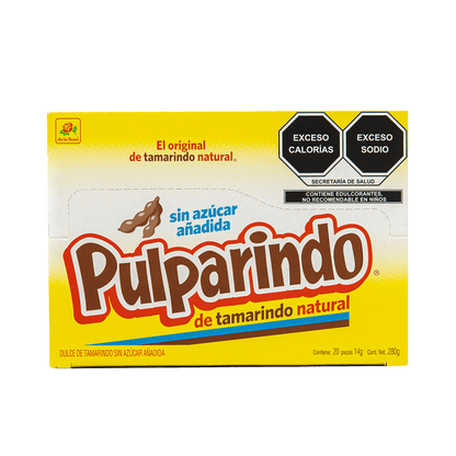 Pulparindo Sin Azúcar 20 piezas 14 grs